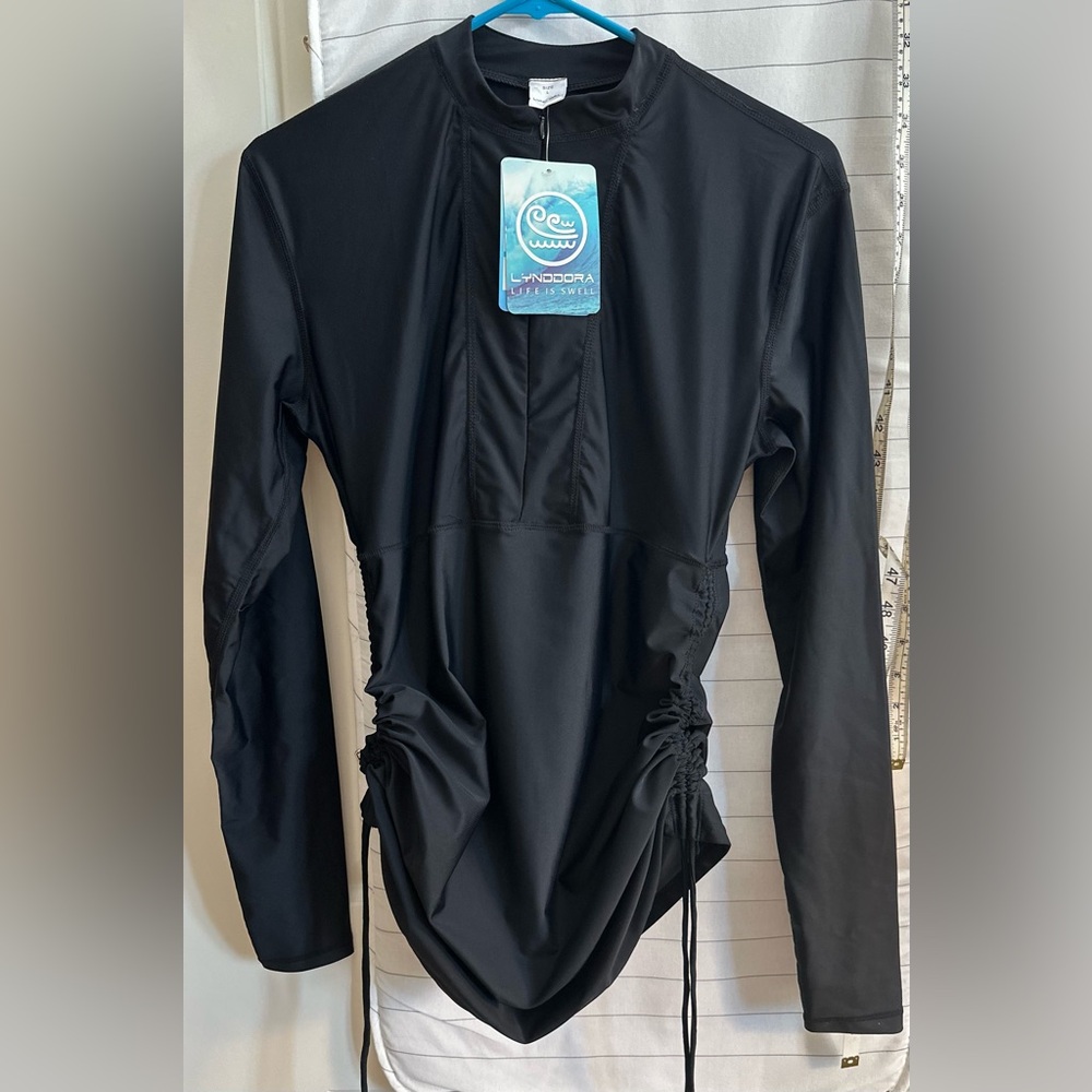 Long Sleeve Swim Dress Cover Up Size L